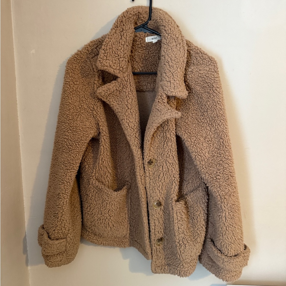Mine Brown Teddy Jacket